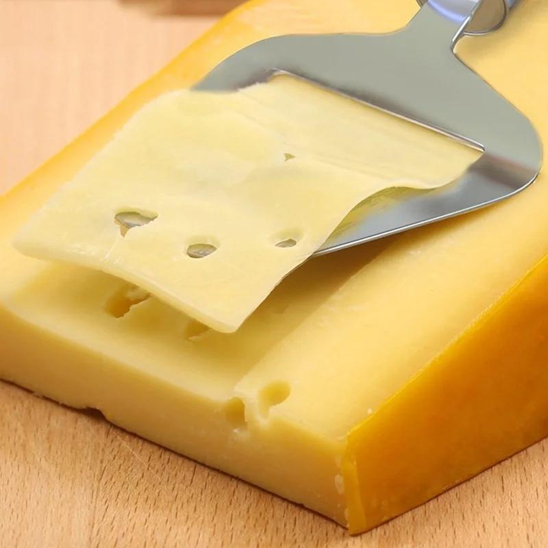 Silver Stainless Steel Cheese Peeler Cheese Slicer Cutter Butter Slice Cutting Knife Kitchen Cooking Cheese Tools