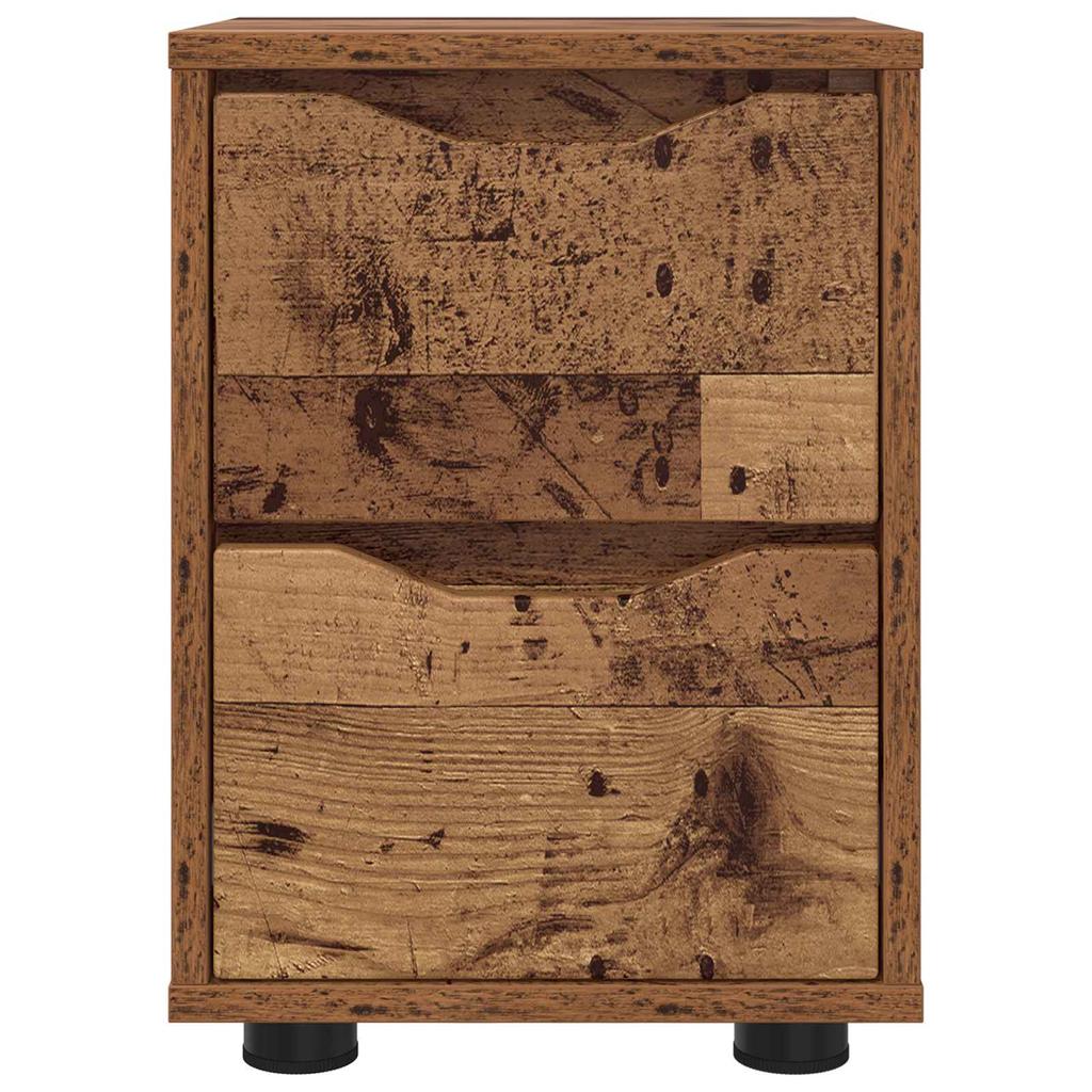 Nightstand Reclaimed Wood Look 30.5 x 30 x 43 cm Engineered Wood
