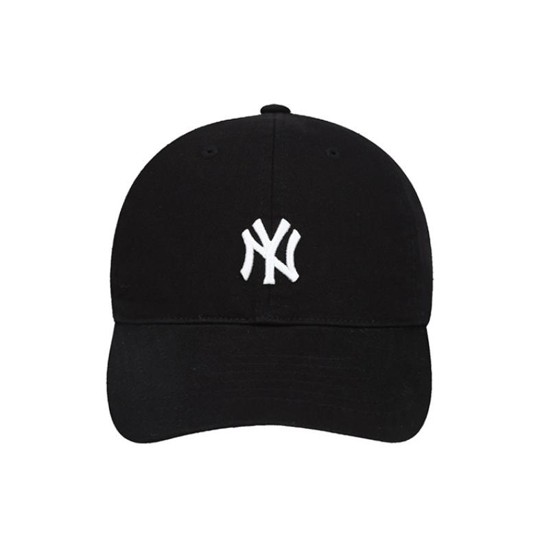 MLB Cotton Baseball Caps Unisex Black/White Fashion 32CP77911