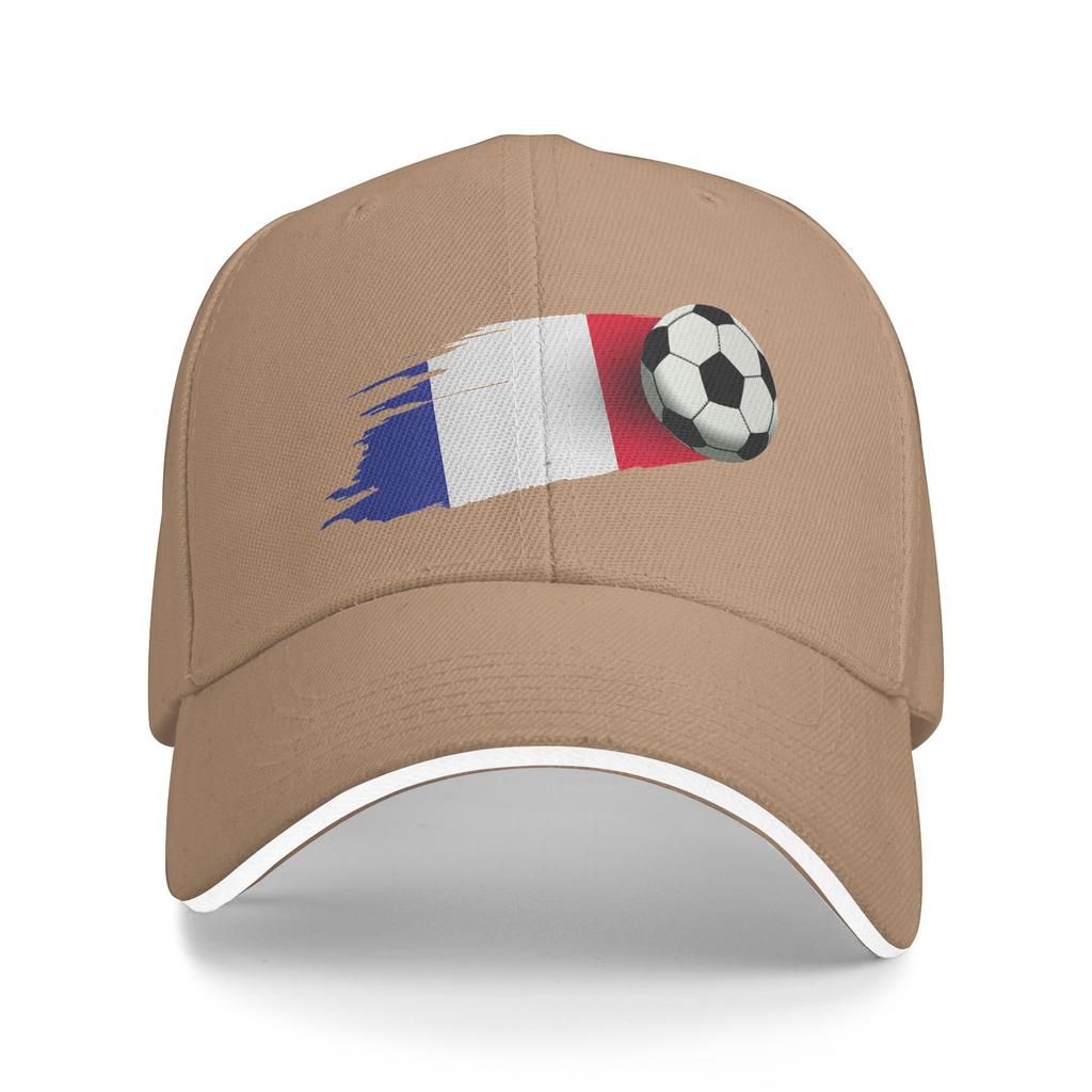 Unisexs Womens France Flag Soccer Ball Outdoor Hat  Trucker Baseball Caps Casual Baseball Cap Golf Hats