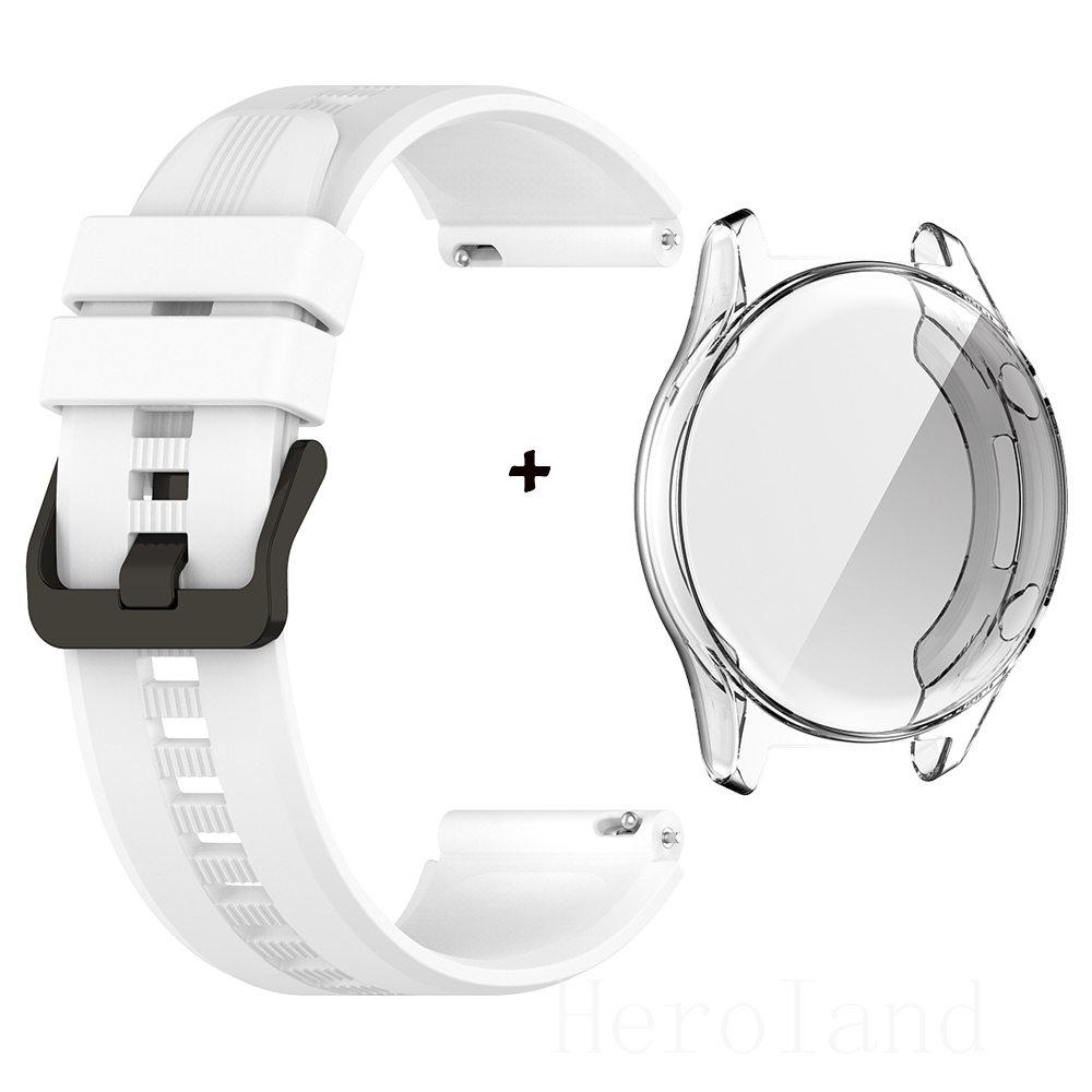 Bracelet 22MM WatchStrap For Honor Watch GS3 SmartWatch Watchband For HONOR Watch GS 3 Strap WristBand Silicone + Screen Case
