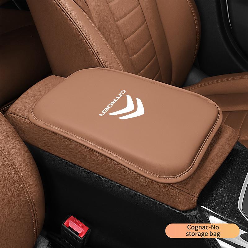 PU Leather Car Armrest Cushion Storage Box Cover Pad Protection Mat For Citroen C4 C5 C3 C2 C1 C4L C6 Picasso Saxo Accessories