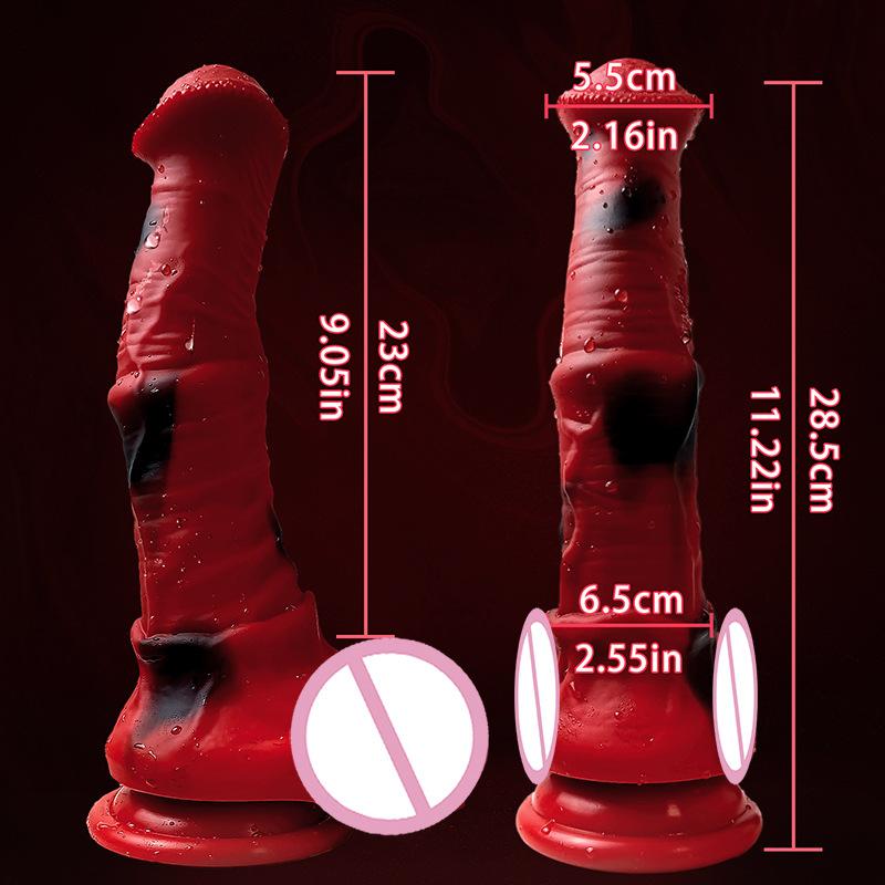 Animal Horse Simulation Penis Female Manual Silicone Penis Large Animal Penis Adult Sex Toy