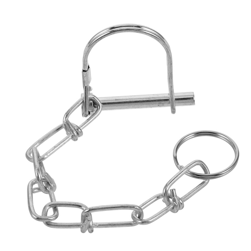 SOESFOUFU Trailer Pin Shaft Lock Pin Trailer Pin with Chain Trailer Brake Cable Heavy