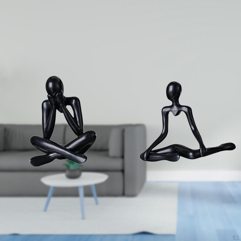 Abstract Thinker Figure Sculpture Creative Decorative Figurine Modern Collectible Statue Unique