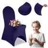 Navy Blue Premium Elastic Chair Cover