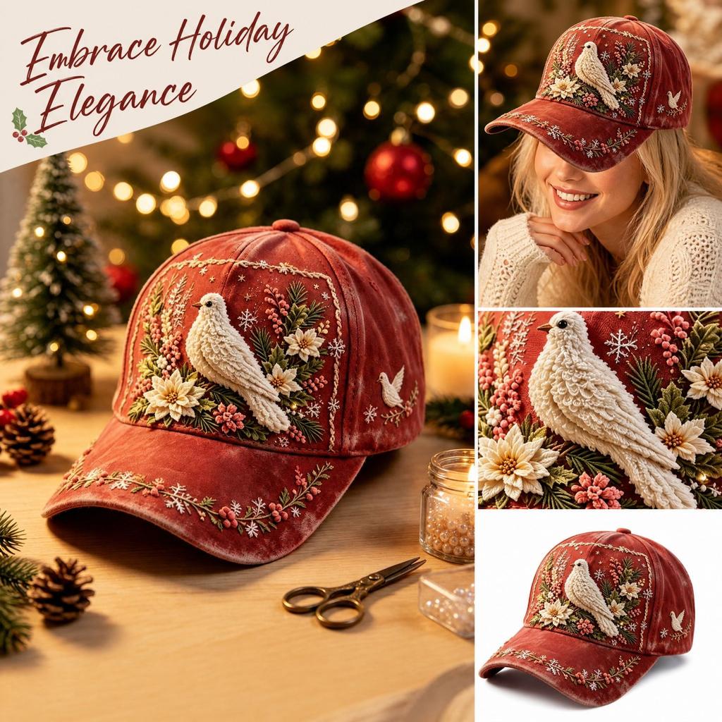 Baseball for Men Women, Retro Curved Christmas Digital Print, Vintage