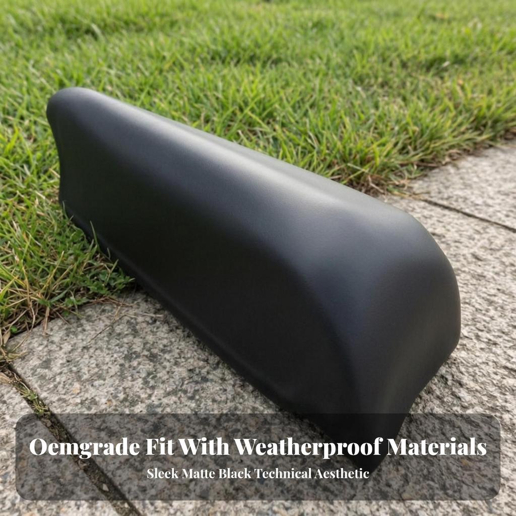Rear Seat Cushion Long-Lasting Passenger Pad Tapered for Motorcyclists