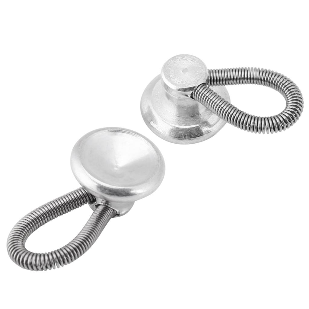 20pcs Flexible Spring Waist Extending Buttons Collar Expanders for Shirt Collar Jeans