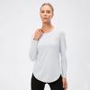 New Women'S T-Shirt Quick Drying Jacket Long Sleeved Yoga Sportswear Fitness Running Slim Fit Top Half Zip Hoodie