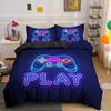 Gamepad Warm Comforter Cover R Beding Set Tens Video with Soft Fabric Duvet For Youth Children Kids Young Boys Modern Controler Bedspread