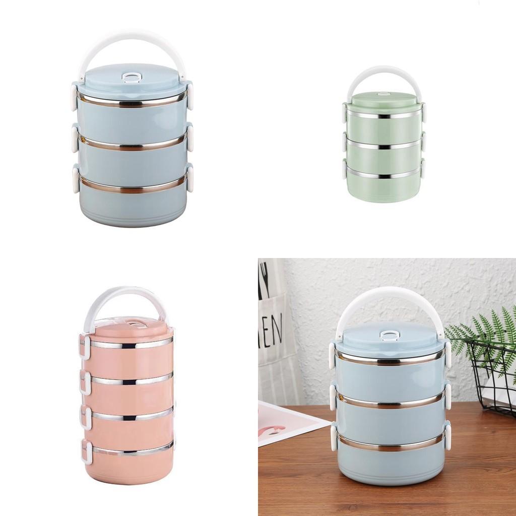Stainless Steel Food Box With Multiple Layers For Travel And Family Dining