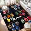 Benutzerdefinierter Name Personalisierter Basketball Druck Teppich, Vielseitiger Wohnkultur Teppich, für Spielzimmer, Wohnung, Balkon, Eingangsbereich, Flur Geschenk