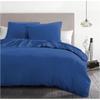 3-piece Duvet Cover Set - - HP72073 - Microfiber 82 G - 220 X 240 Cm - Blue