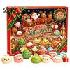 Christmas Gift for Adults 2026 Squeeze Toy Advent Calendar, 24-Day Dumpling Bun Fidget Stocking Stuffers Kids Countdown Box, Soft TPR Stress