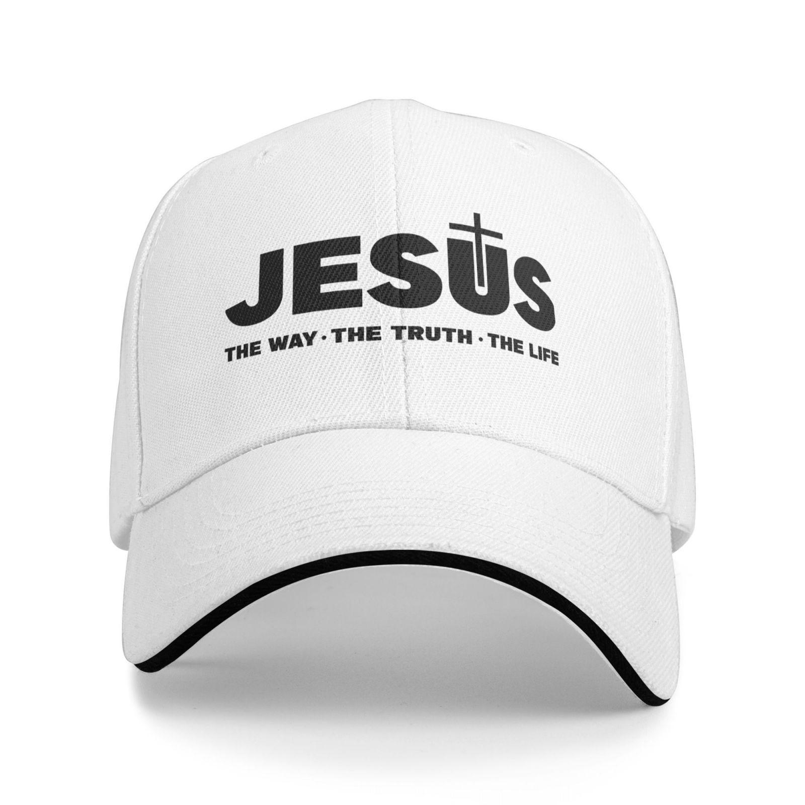 Jesus Print Sun Mesh Hats Summer Outdoor Baseball Cap Gentleman Hat Fun Hats Sun Cap Anime Men s Baseball Women s белый