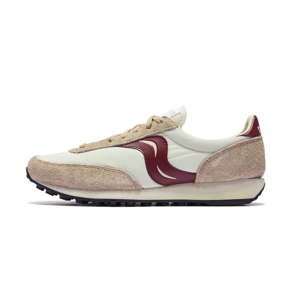 SAUCONY Trainer 80 Original Beige Burgundy Unisex Sneakers Cream S70883-2