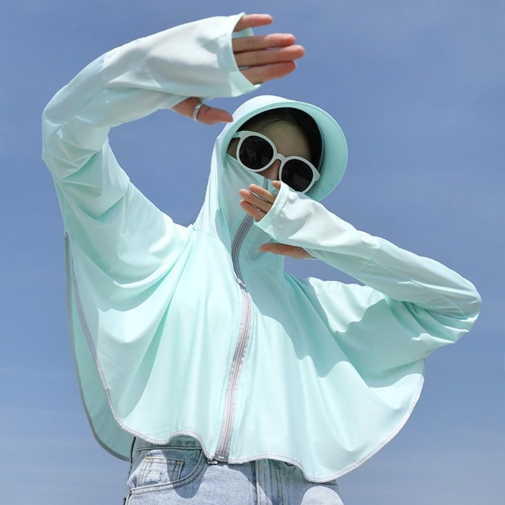 Long Sleeve Ice Silk Sun Shirt UV Protection Summer Jackets Sun Protection Clothing  for Cycling