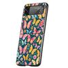 Butterfly Design Hard PC Phone Case For Samsung Galaxy Z Flip 7 6 5 4 Black Cover For Galaxy Z Flip 3 Foldable Fundas Shell Bags