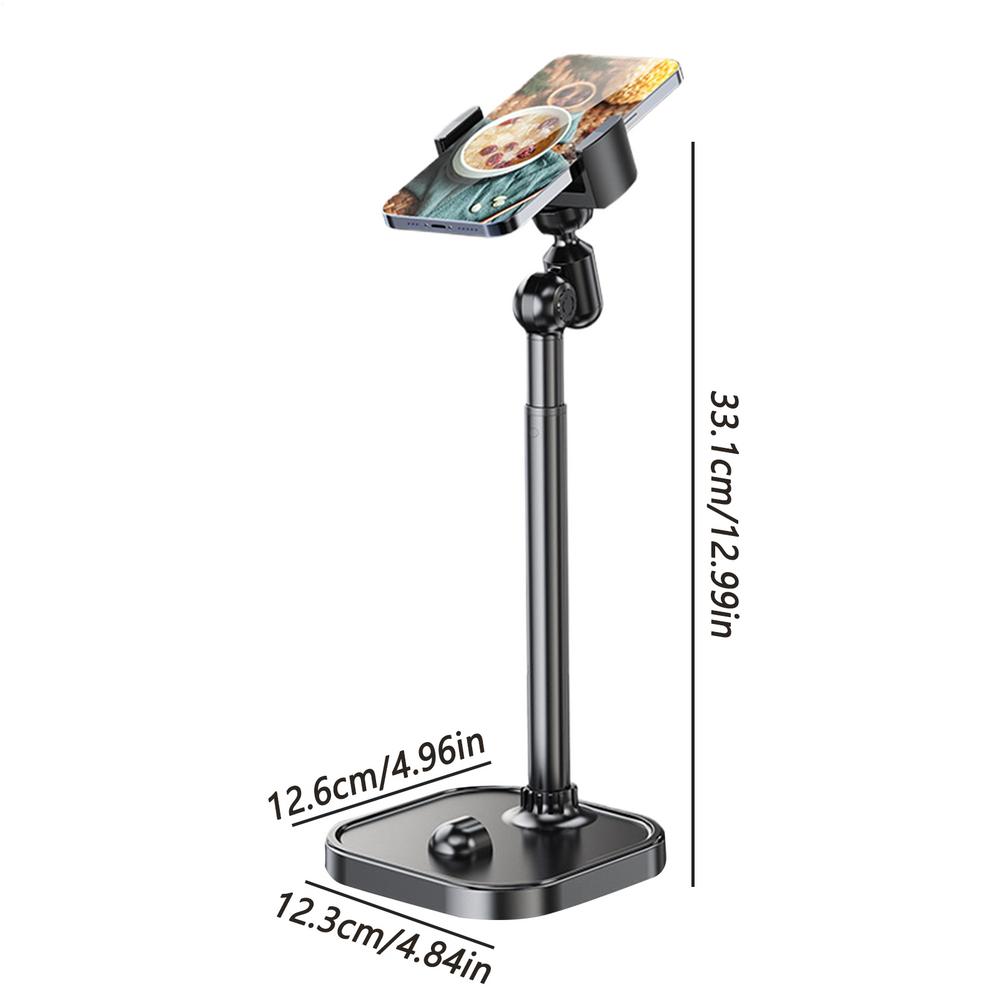 Cell Phone Stand For Desk Magnetic Telescopic Angle Height Adjustable Home Supplies Adjustable Phone Stand For Video Calls