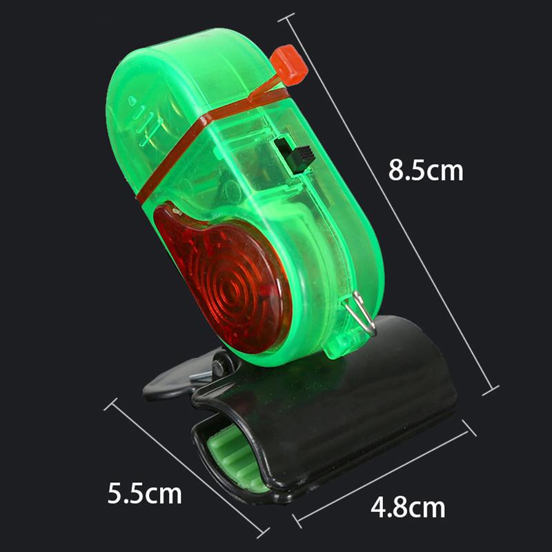 1Pc Fish Bite Alarm High Sensitive Fishing Alarm Sound Bell Led Light Indicator Clip-On Fishing Rod Buzzer Fishing Accessories