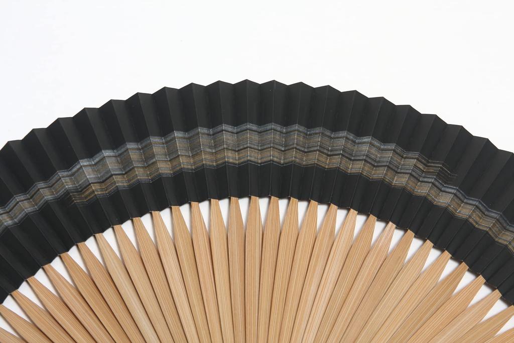 Kyoto fan for 45 short high made by Kyoto fan bag paper box included [Hasegawa] men, double-sided pattern, ribs, fabric, quality, craftsmen, included,