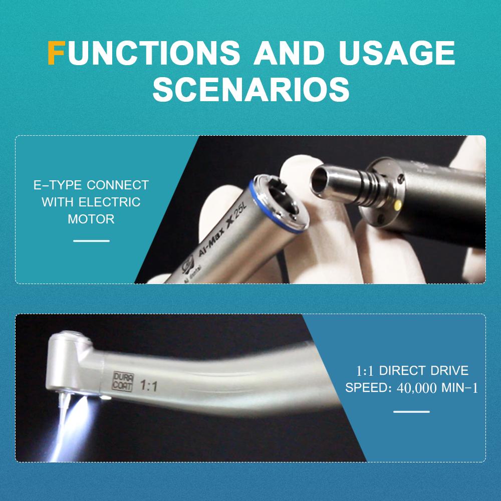 Комплект стоматологического оборудования AI-S3-X25L Strgiht Speed ​​Sandpeice Sith Fiber — фото 7