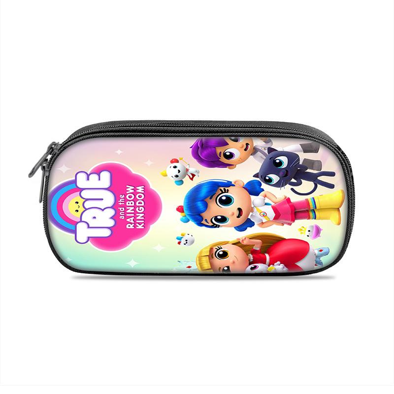 True and the Rainbow Kingdom pencil case storage pencil case large capacity cartoon print for male and female students