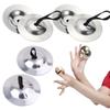 1/2pairs Finger Cymbal Silvery Mini Orff Percussion Instrument Belly Dance Performance Props Children Musical Instrument Toy TMZ