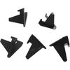 20 Pack Mini Black Trading Card Display Stands 2.2 Inch with Stable Base for Coins and Medals