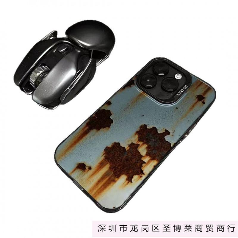 The New Personalized Rust Is Suitable for Iphone16 Mobile Phone Case Apple 15promax/14/13pro12/11.