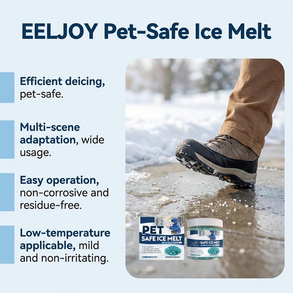 Pet Safety Ice Melting Agent Highly At Melting Snow Suitable For Multiple Scenarios Protects.