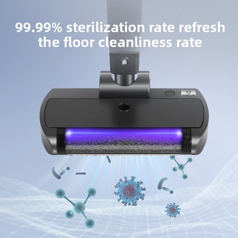 Electric Cleaning Brush 2-gear Electric Rotary Floor Scrubber Wireless Cordless 360 Adjust Extension Handle Home Cleaning Tools