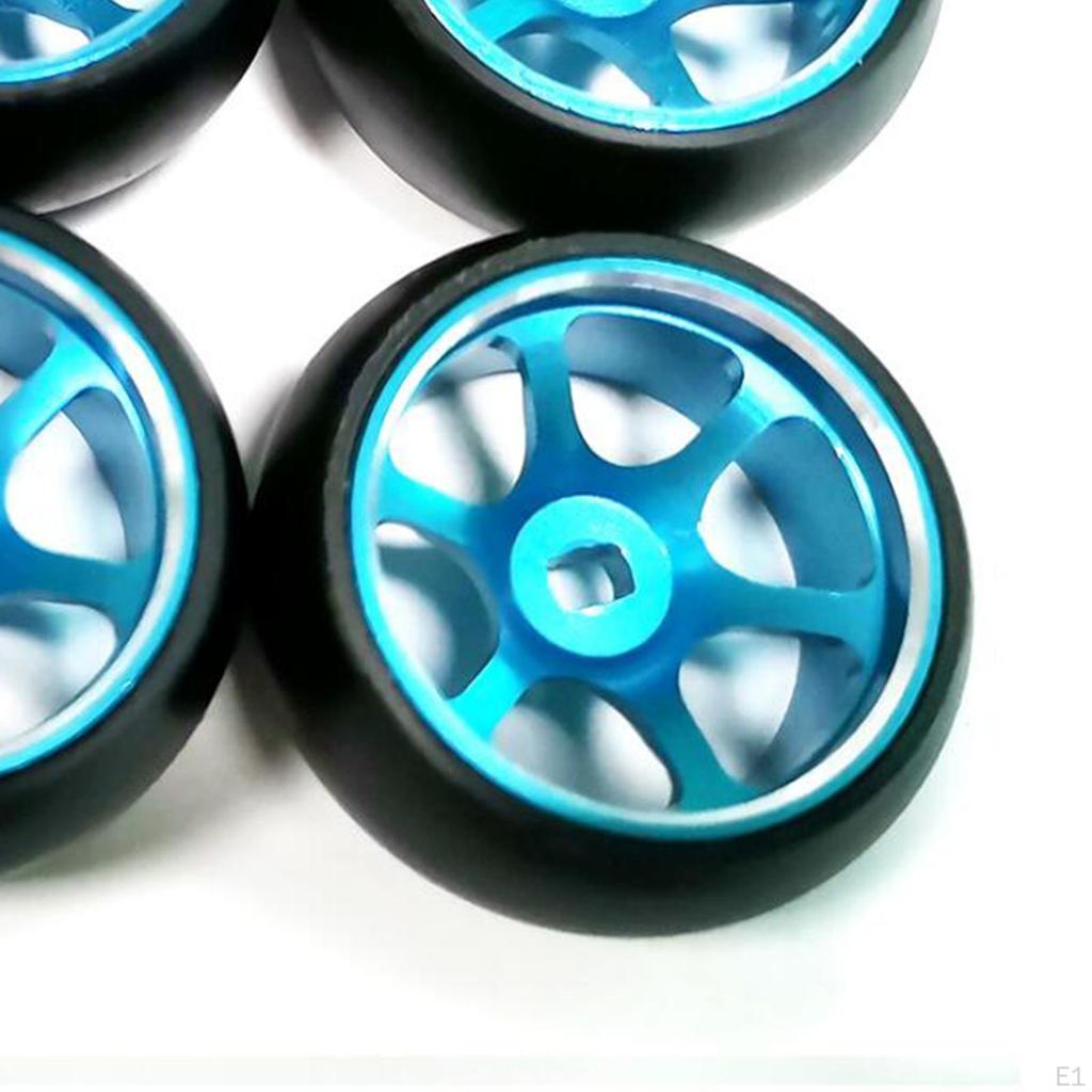 4/set RC Car Wheel Rim Tire Set 25mm Wear Resistant for K969K989RCRC Crawler Hobby Parts