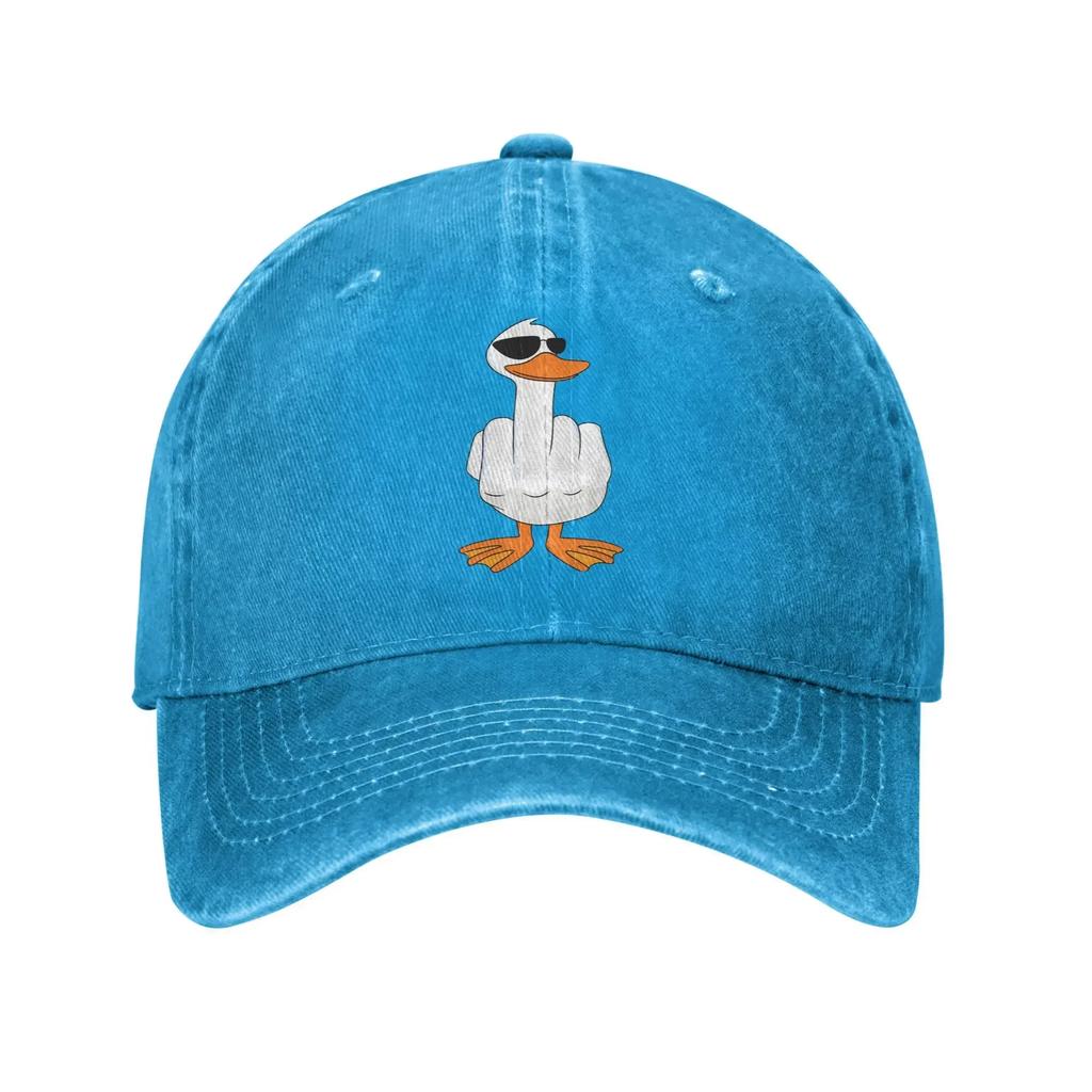 Ducks Disdain Sun Baseball Cap  Casual Unisex Men Washed Hip Hop Hats Dropshipping Print Sports Baseball Caps Birthday Present
