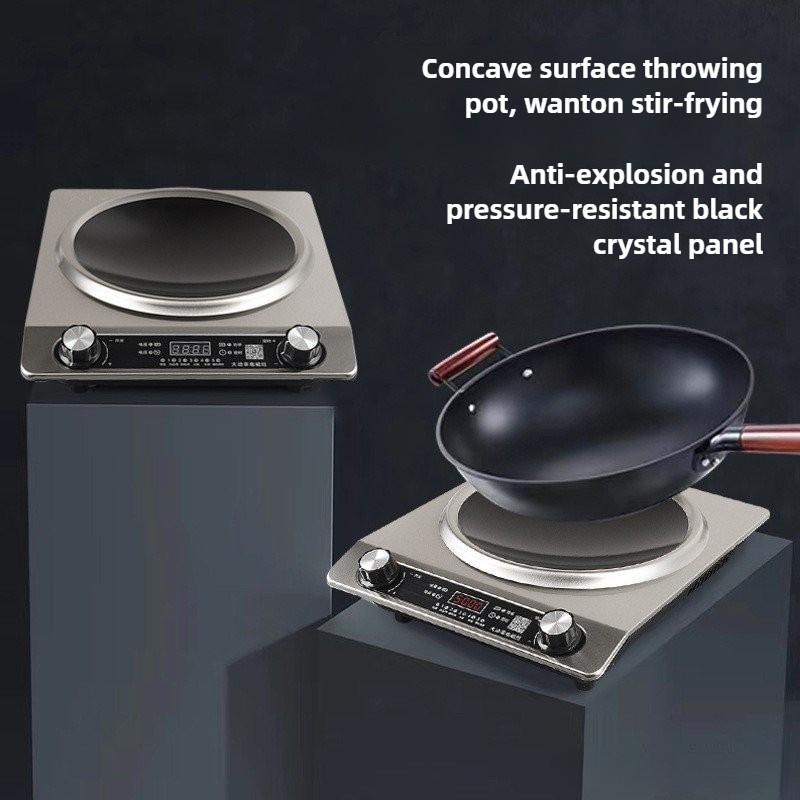 3500W High Power Induction Cooker Household Ultra-Thin Concave Stove Commercial Kitchen Cooking Appliances