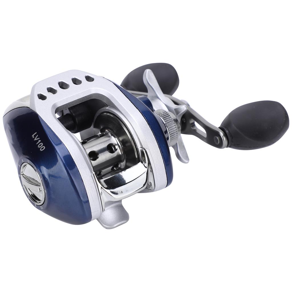LV100 Metal Casting  Reel 6.3:1 Speed Ratio 10+1BB Magnetic Force Brake Fishing Wheel(Right Hand Type )