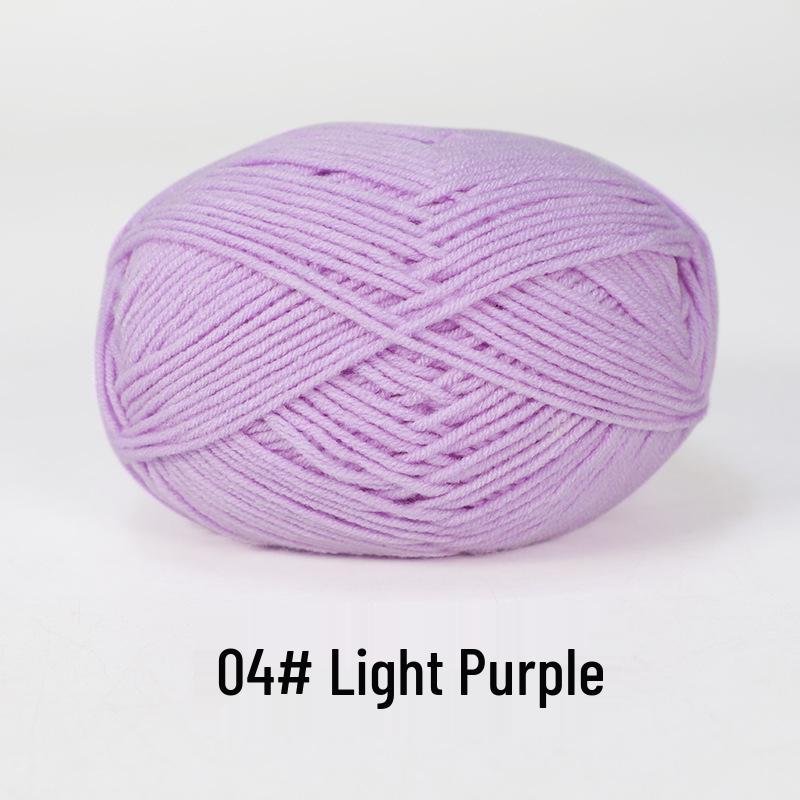 Baby 4-lagiges Milchbaumwollgarn zum Stricken von DIY-Schals oder Decken