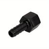 Fuel Line Adapters 1pc 8AN Thread Male To 3/8" Fuel Line Hose Adapters AN8 Hose Barbed Fitting Adapter with AN-8 Connector Black