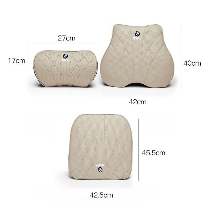 Bilsätesöverdrag Kudde Nackstöd Ländryggsstöd För BMW G30 G32 G01 G02 G05 G06 G07 G26 G23 G22 F40 F20 G08 G16 G15