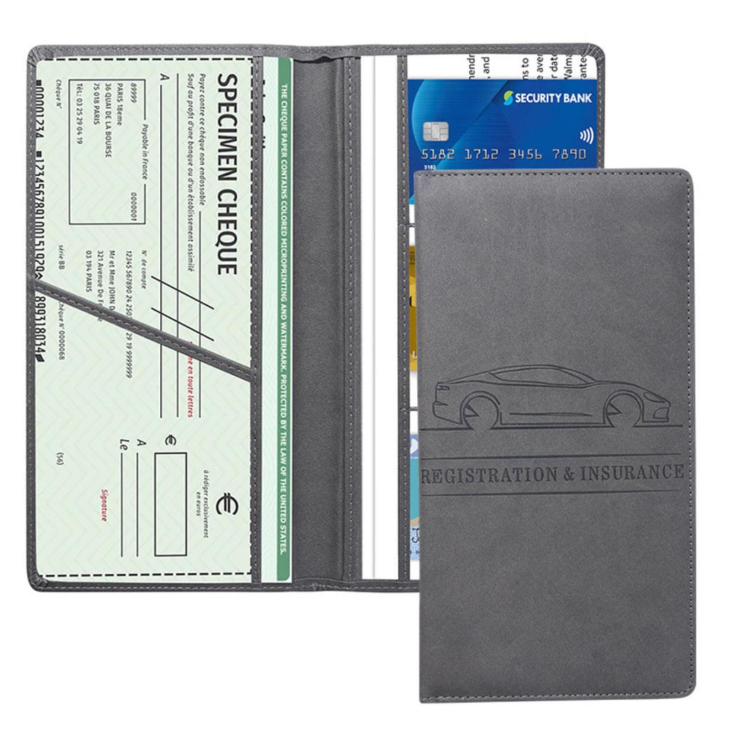Driver License Cover Magnetic Clasp Insurance Card Holder Vehicle Glove Compartments Waterproof Car Document Holder
