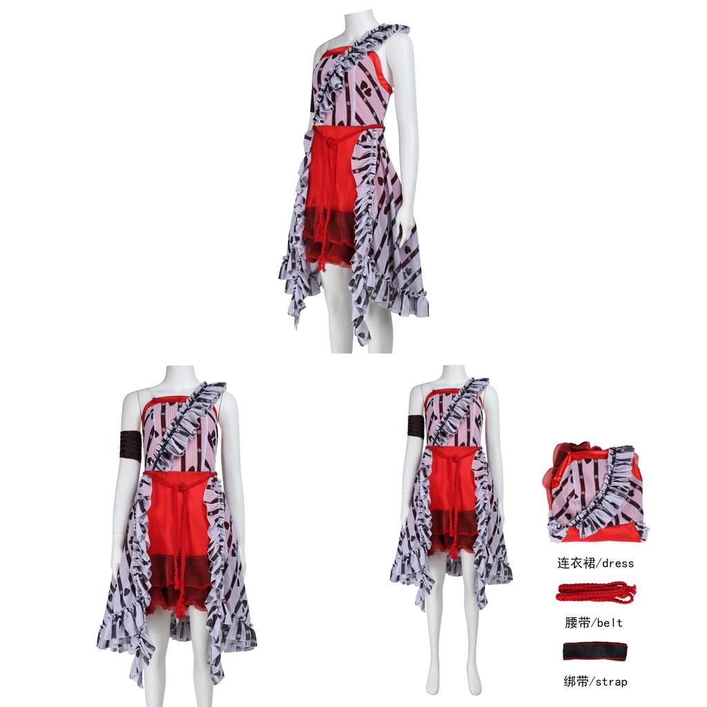Alice In Wonderland Cosplay Costume For Women With Chiffon Dress Halloween Dress Up