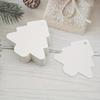 100pcs Kraft Paper Tags, Blank Christmas tree Hanging Gift Tags for Arts And Crafts Decor Gift Wrapping,DIY Craft Blank hang tag