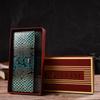 Patent Wallet for Women Made of Genuine Textured Leather with Reptile Embossing CANPELLINI 21824 Green