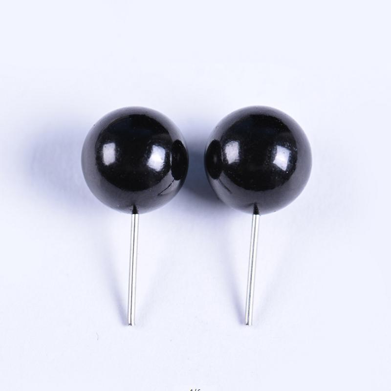 50/100pcs Plastic Eyes for Needle Felting Dolls Poke Teddy Bears 4-14mm Black Beans Eyes for DIY Doll Eyes