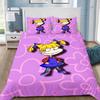 Cartoon Funny Duvet Cover Pillowcase Bedding Set R-Rugrats Adult Boy Girl Bedroom Decoration Children Single Double Large Size