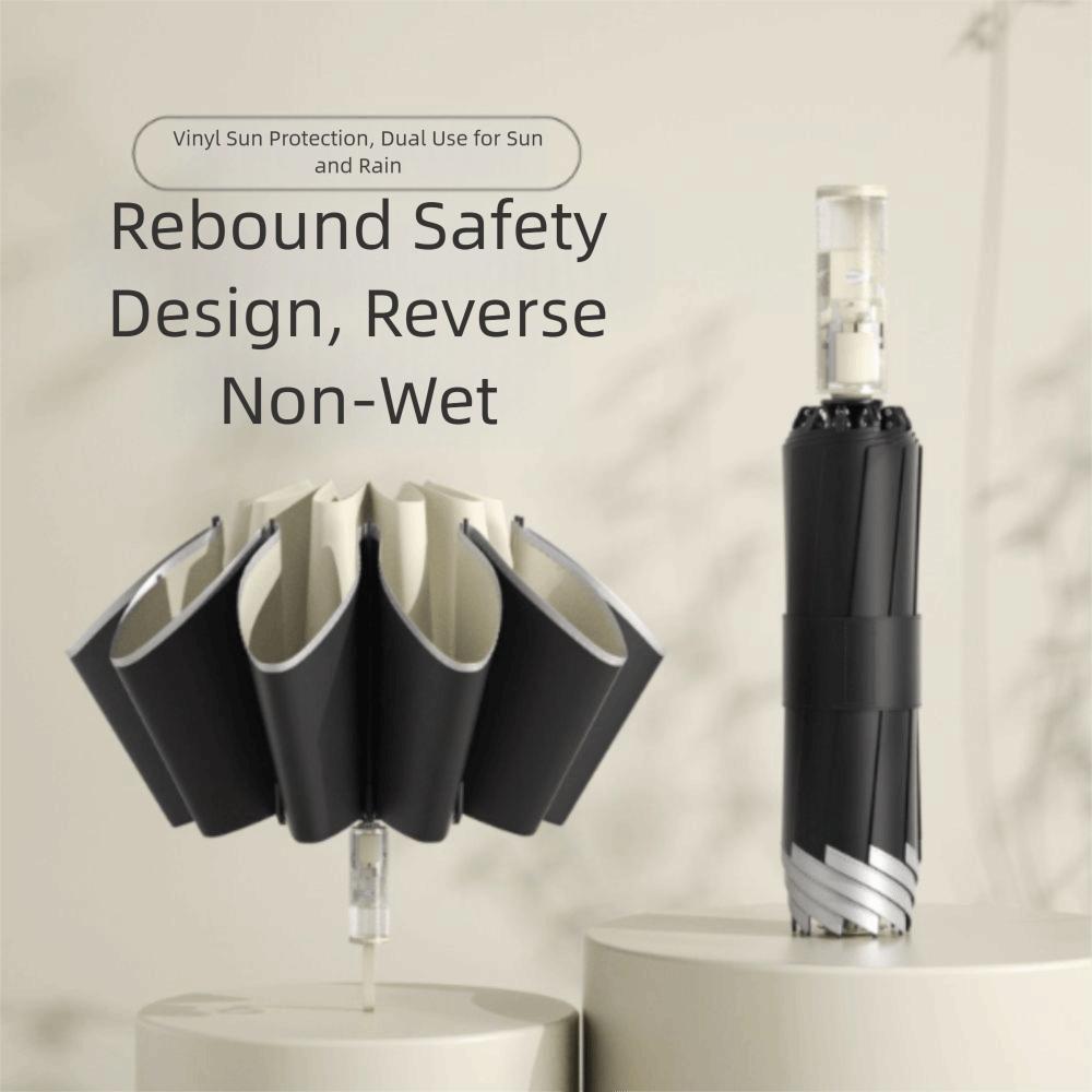 Reflective Stripe UV Umbrellas Outdoor Sunshade Rain Umbrella Automatic Umbrella  Men Women