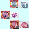 Needoh Nur Gute Vibes Herz Spielzeug Angstlinderung Entspannung Beruhigend Glitzer Durchscheinend Sensorisches Fidget Romantisch für Erwachsene Geschenk