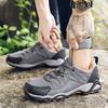 Men's Hiking Shoes plus Size Men's Outdoor Low-Top Mesh Breathable Hiking Shoes Fashionable All-Match Sports Travel Shoes