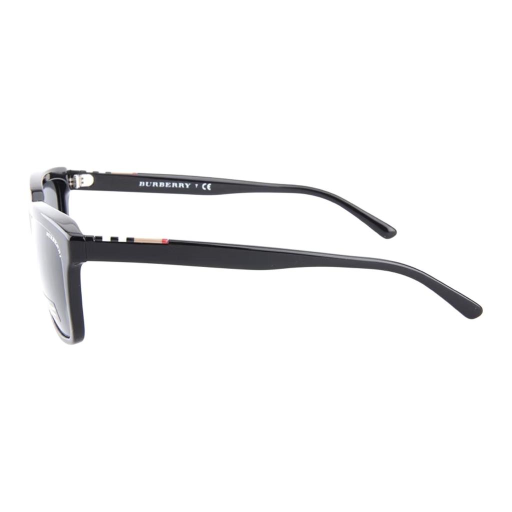 Burberry Full Frame Panel Frame Square Sunglasses Unisex Couple Black